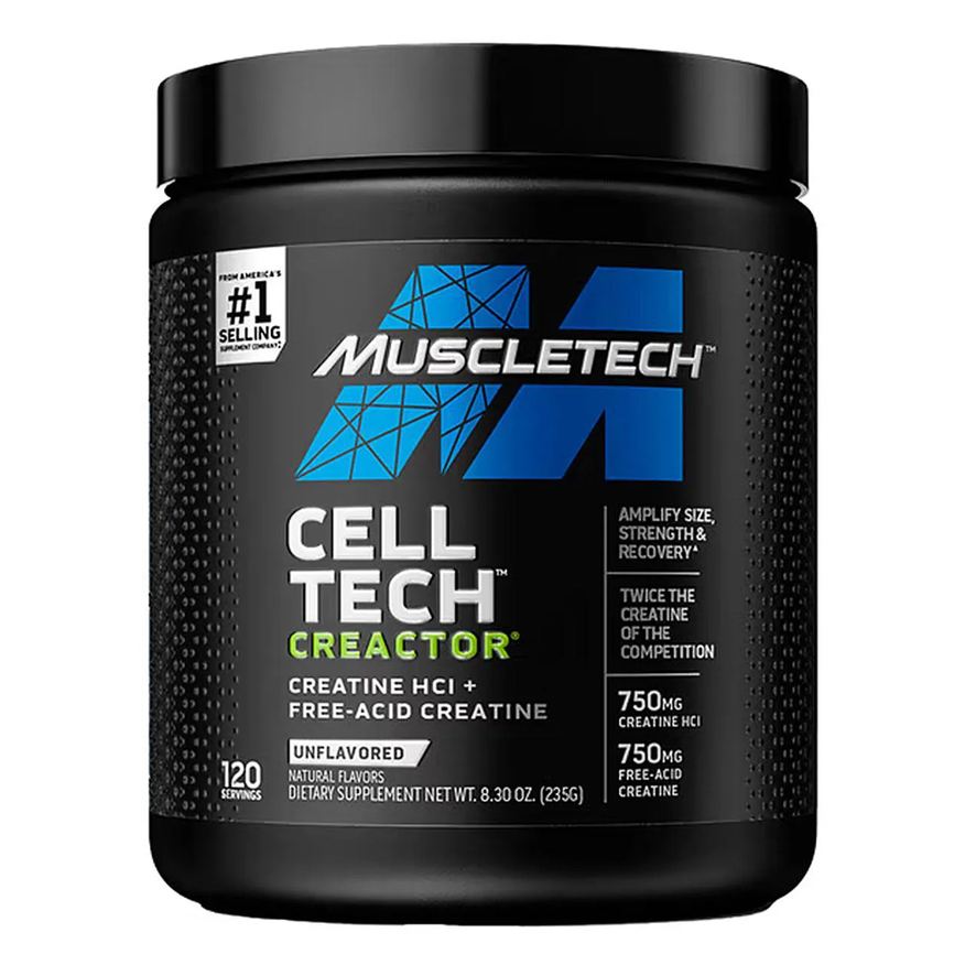 Muscletech Creactor Creatina Hcl 120 Doses - sem Sabor