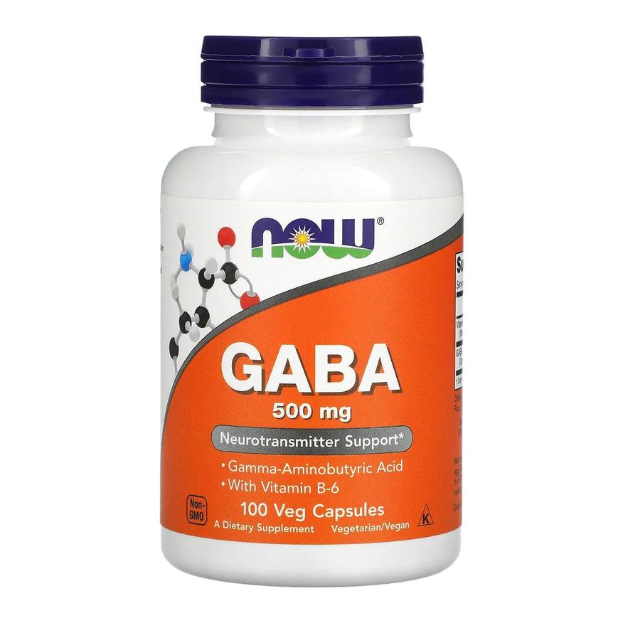 Now Foods Gaba 500mg 100 Capsulas Veganas
