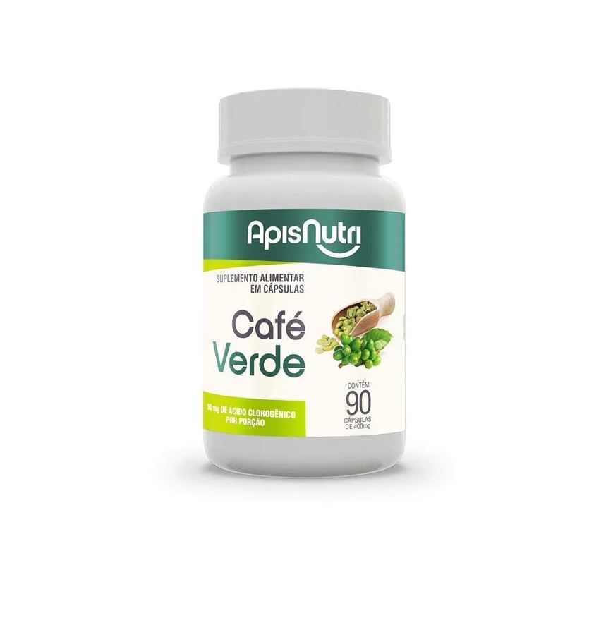 Apisnutri Café Verde - 400mg (90 cápsulas) - Padrão: Único