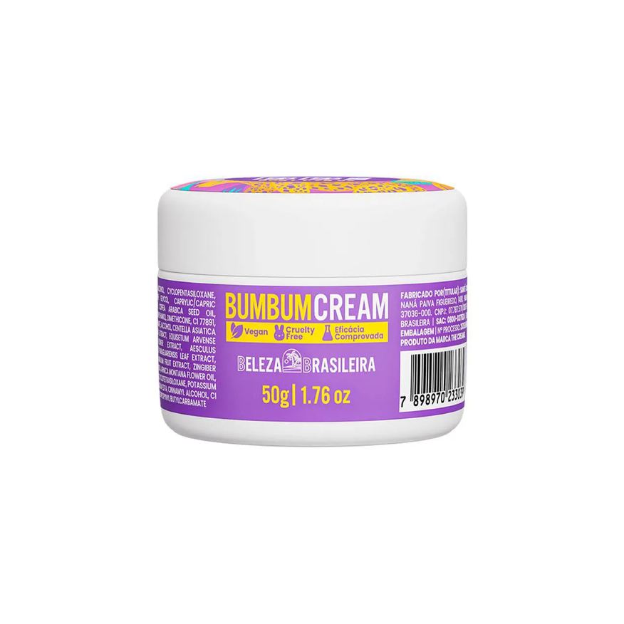 Bb Cream Creme Bumbum Cream Beleza Brasileira Mini 50g