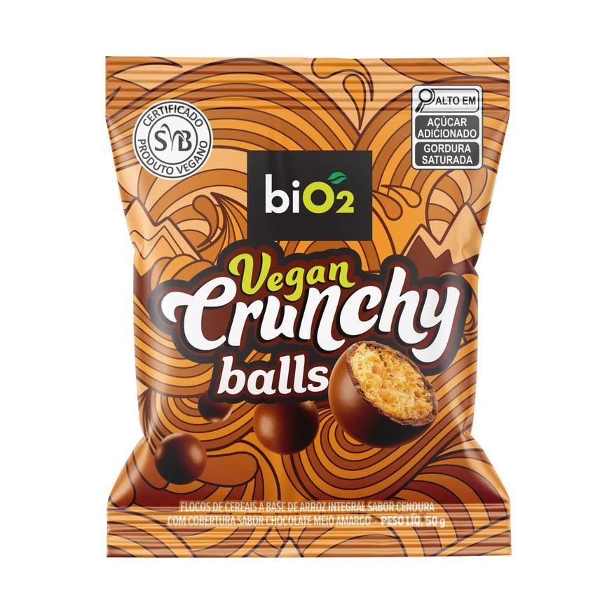 Bio 2 Flocos de Cereais Crunchy Balls biO2 Vegan 50g