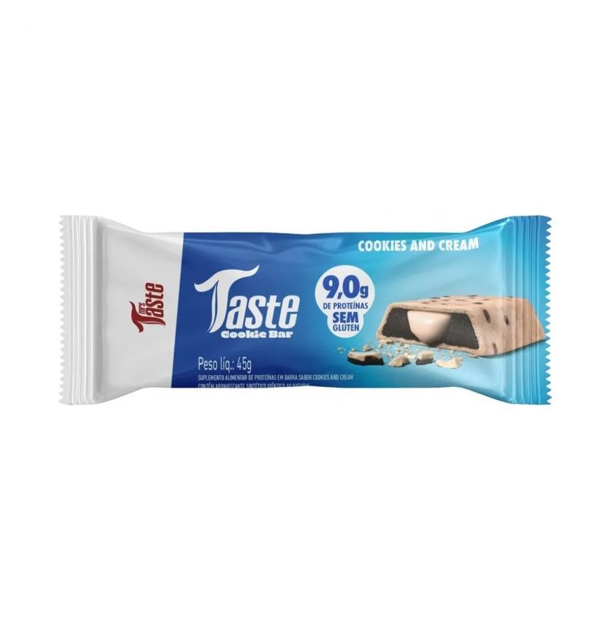 Mrs Taste Taste Cookie Bar (45g) - Sabor: Cookies E Cream