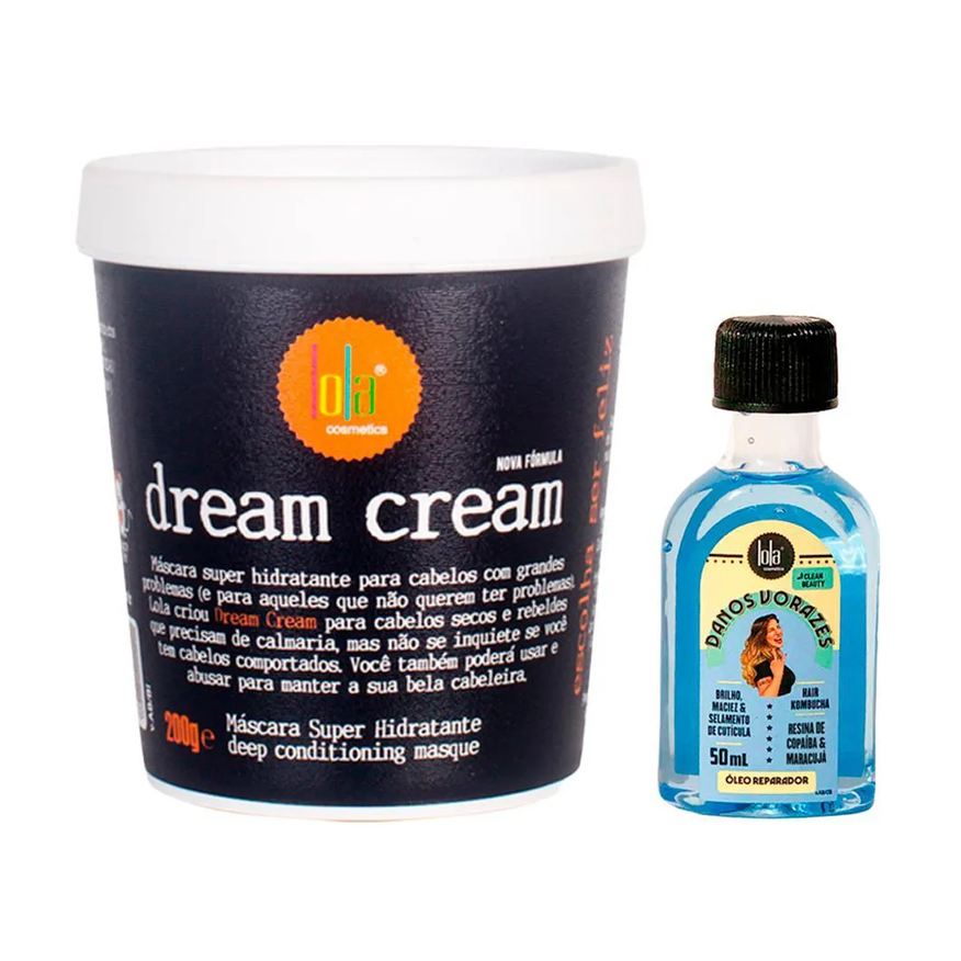 Lola Kit From Rio - Óleo Danos Vorazes 50ml + Máscara Dream Cream 200g