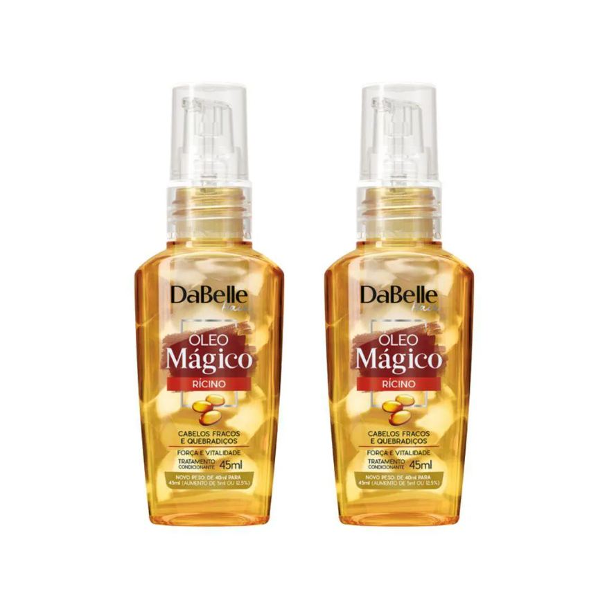 Dabelle Oleo Capilar 45ml Magico Ricino - Kit C / 2un