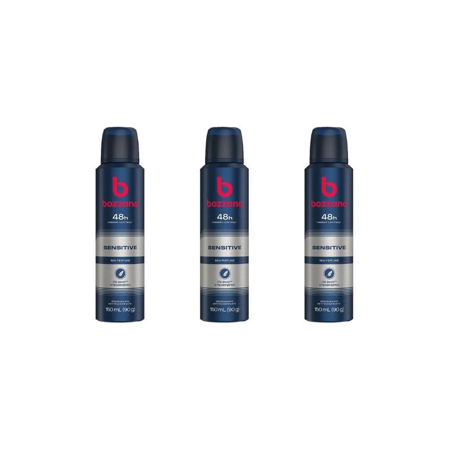 Bozzano Desodorante Aerossol 150ml Sensit sem Perf - Kit C / 3un