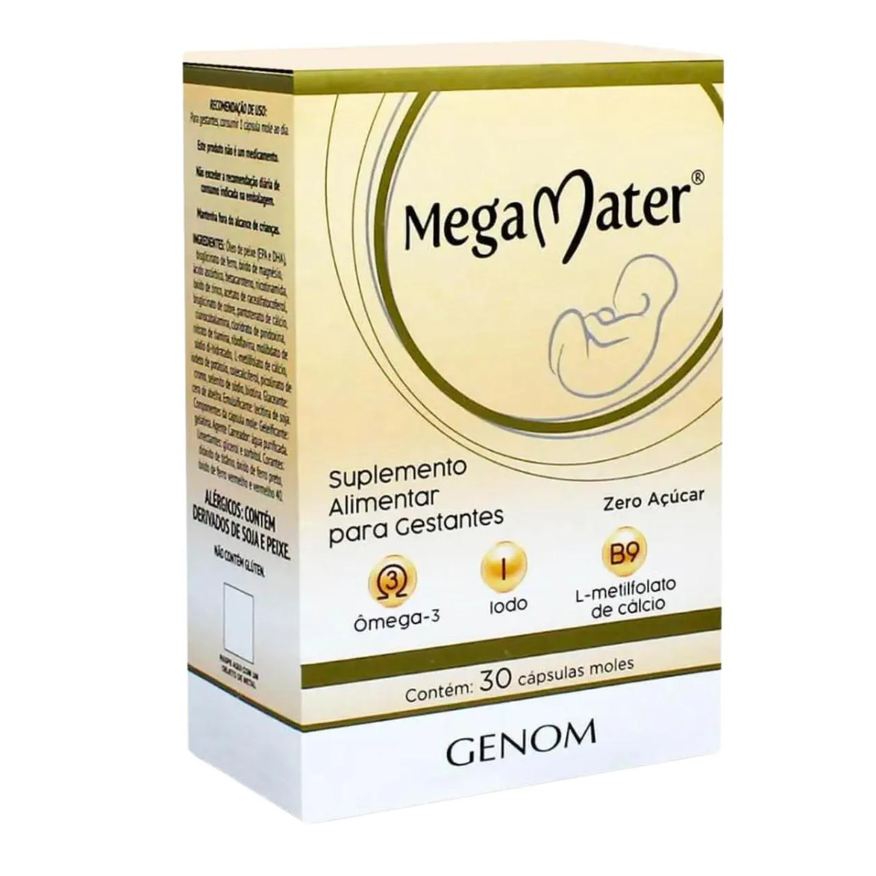 Genom Megamater Vitamina Gestante C/30 Cápsulas