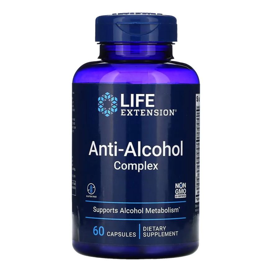 Life Extension Complexo Antiálcool 60 Capsulas