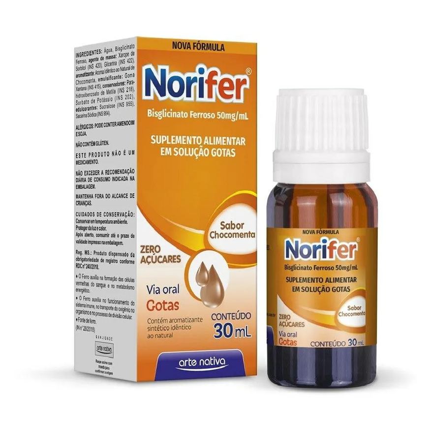 Arte Nativa Norifer Solução 30ml Chocomenta