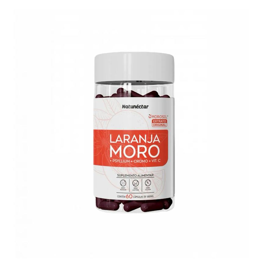 Natunéctar Laranja Moro - Morosil - 500mg - 60 cápsulas