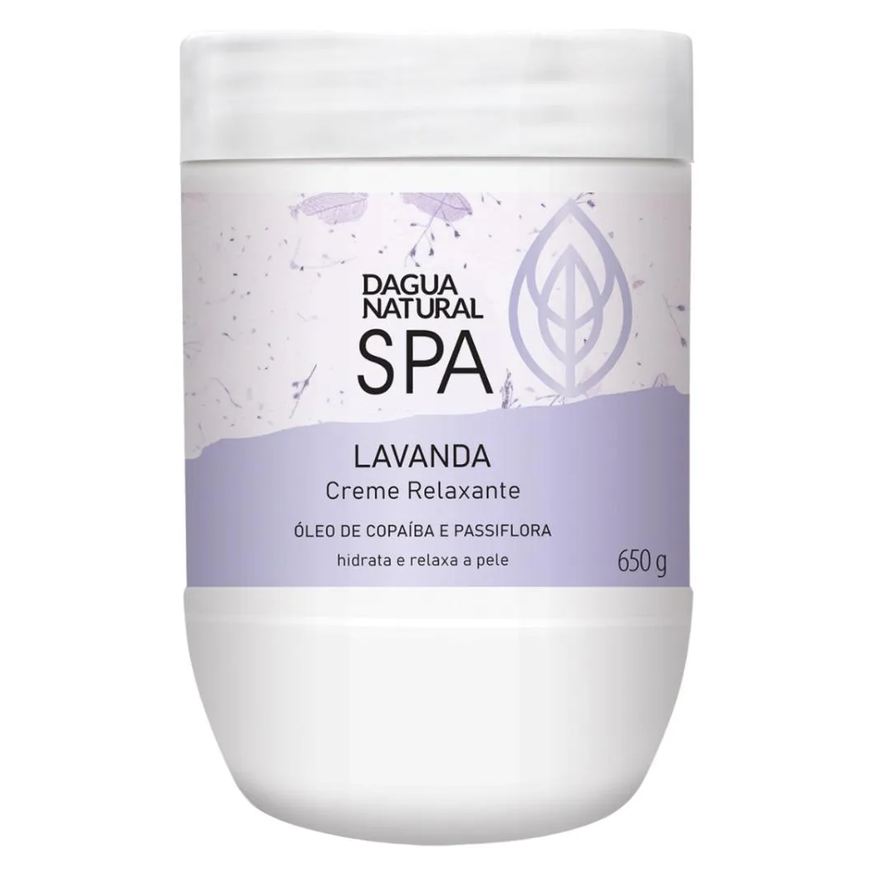 D'Agua Natural Creme Massagem Relaxante Spa Lavanda 650g Dagua Natural
