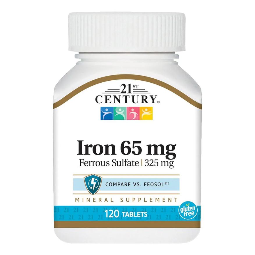 21st Century Ferro 65mg 120 comprimidos