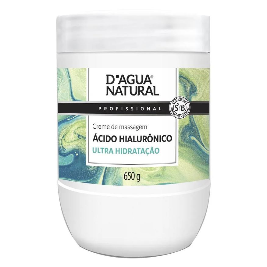 D'Agua Natural Creme Acido Hialuronico Anti - Idade 650g Dagua Natural