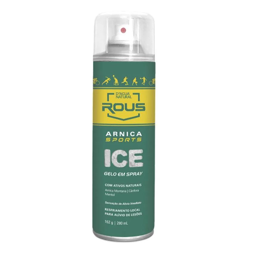 D'Agua Natural Gelo em Spray Arnica Sports Ice 280ml para Dores e Lesoes D9agua Natural