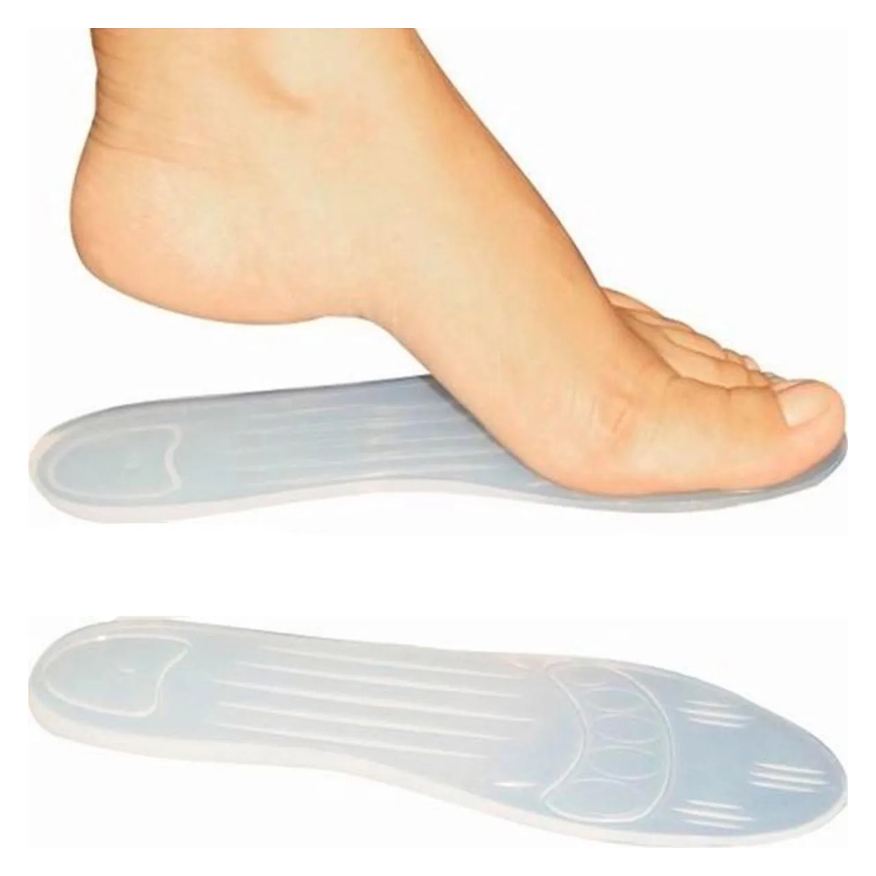 de Palmilha Silicone Ortopédica Anti - Impacto Esportiva Esportão Alívio Dores Ortho Pauher - 43 / 44