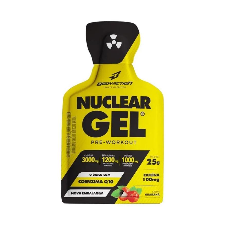Body Action Nuclear Rush Gel Sachê (25g) - Sabor: Guaraná