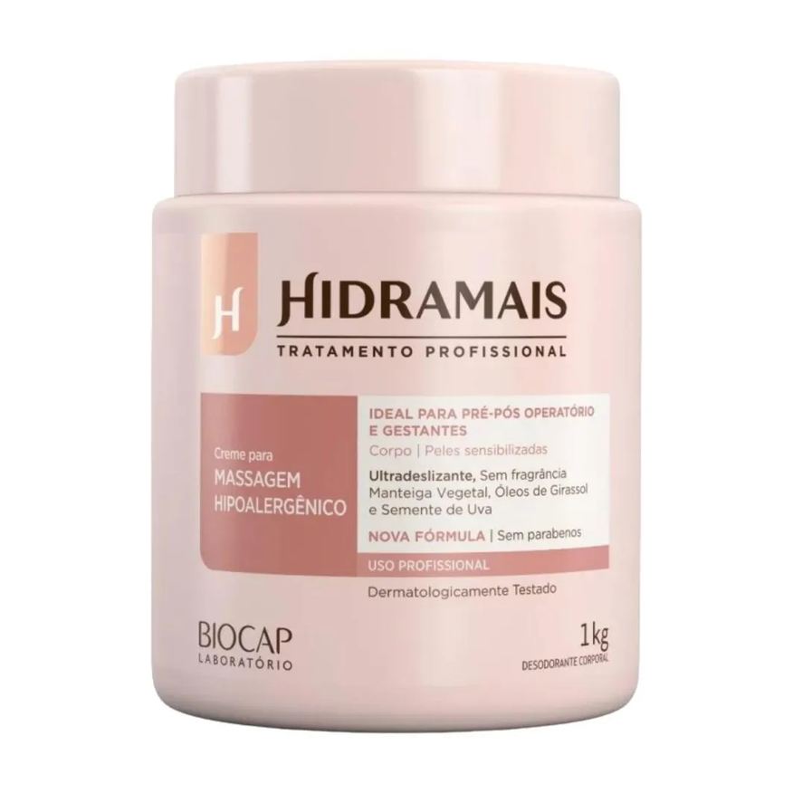 Hidramais Creme para Massagem Hipoalergênico 1kg