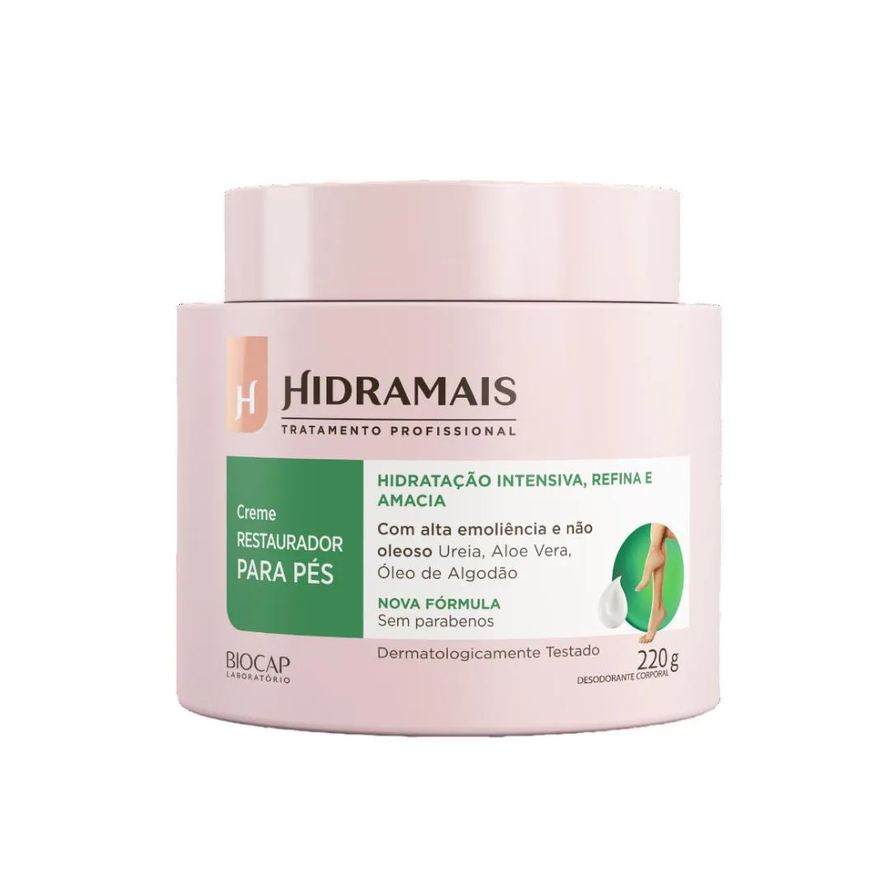 Restaurador Creme Desodorante para Os Pés 220g Hidramais