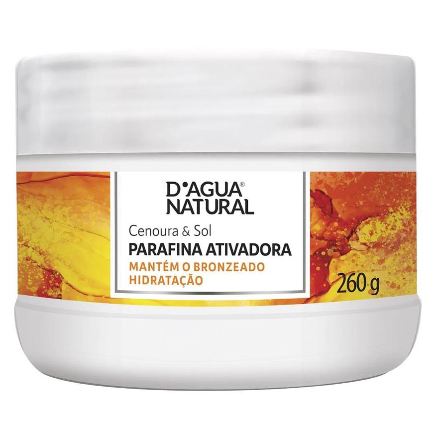 D'Agua Natural Parafina Ativadora Cenoura e Sol 260g Dagua Natural