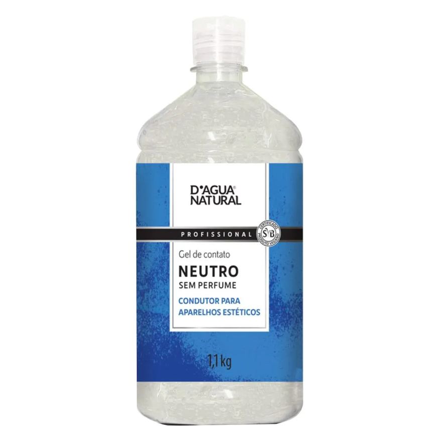 D'Agua Natural Gel de Contato para Eletroterapia Neutro 1,1kg Dagua Natural