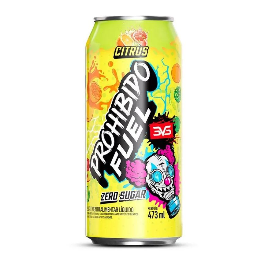 3Vs Nutrition Prohibido Fuel Pré-Treino Drink (473ml) - Sabor: Citrus