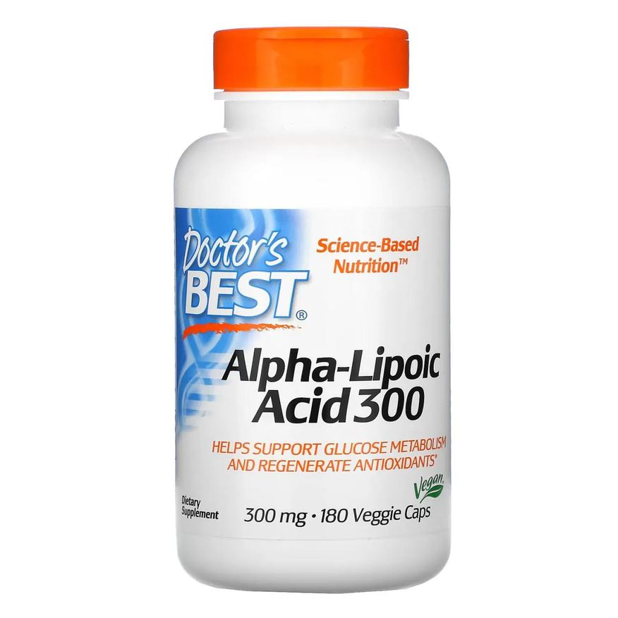 Doctor's Best Acido Alpha Lipoico 300mg 180 Capsulas Veganas