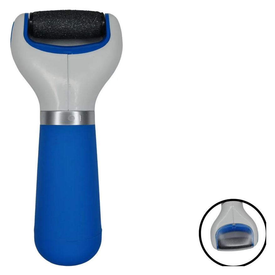 Calo Esfoliador Elétrico para Pés Portatil Azul Supermedy