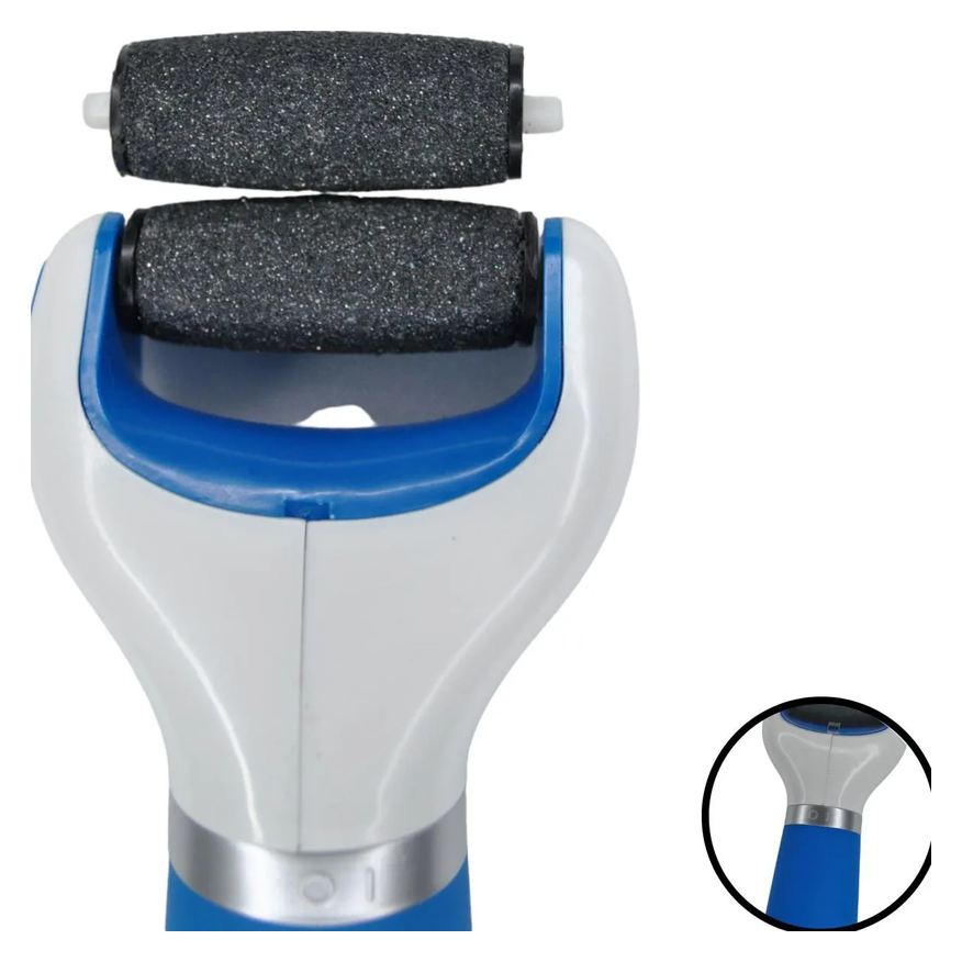Calo Esfoliador Elétrico para Pés Portatil Azul Supermedy