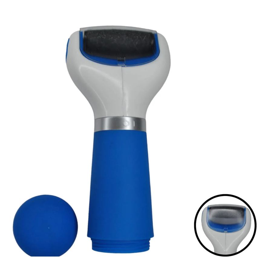 Calo Esfoliador Elétrico para Pés Portatil Azul Supermedy