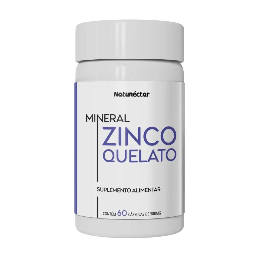 Natunéctar Zinco Quelato 500mg 60 Cápsulas