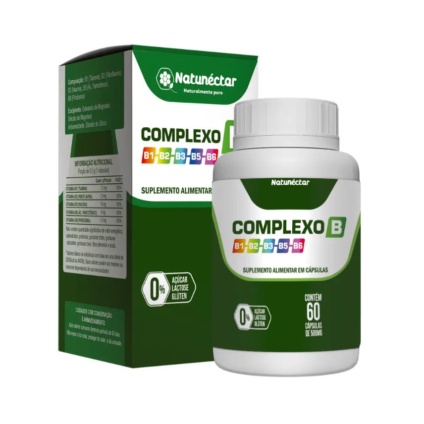 Natunéctar Complexo B 500mg 60 Capsulas
