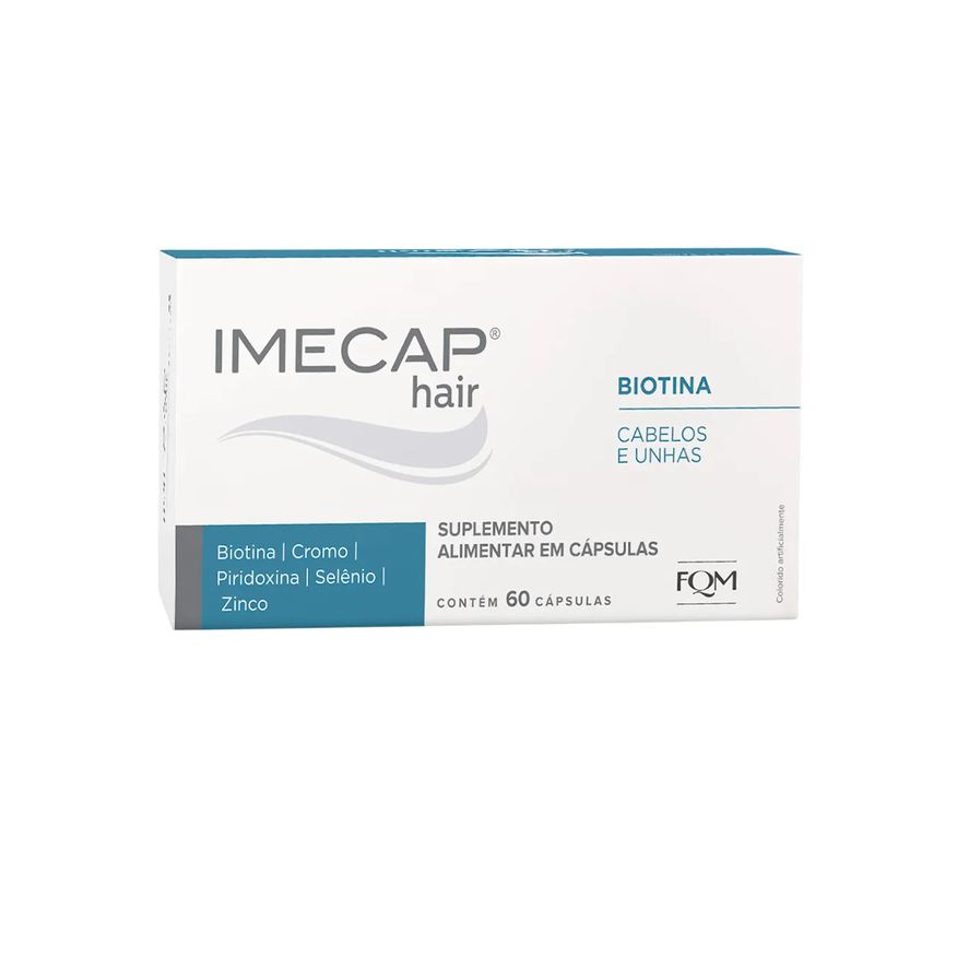 Alimentar Suplemento Imecap Hair Cabelos e Unhas 60 Cápsulas