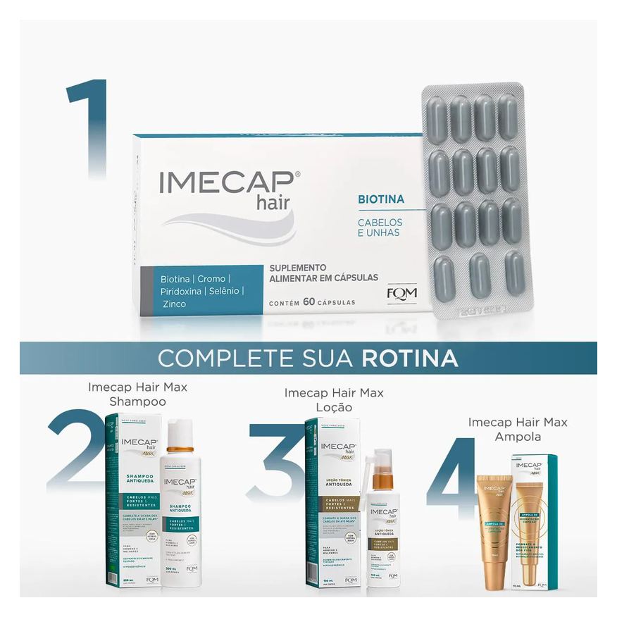 Alimentar Suplemento Imecap Hair cápsulas