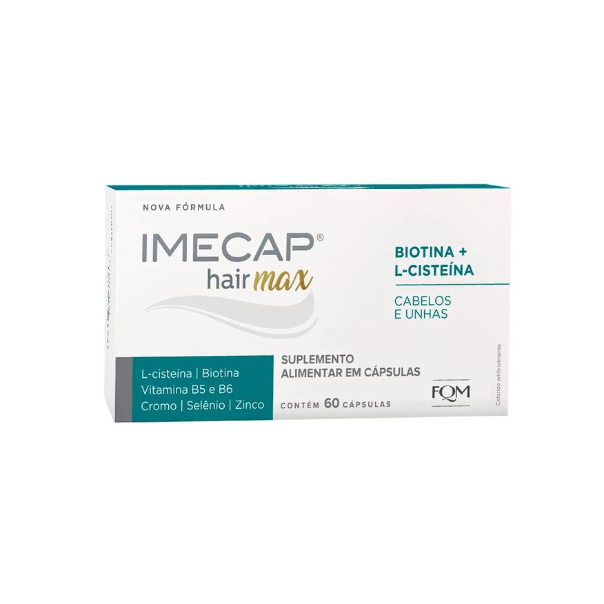 Vitamínico Suplemento Imecap Hair Max Cabelos e Unhas - 60 Cápsulas