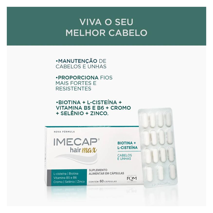 Imecap Kit Hair Max Cabelos e Unhas 60 + 30 cápsulas