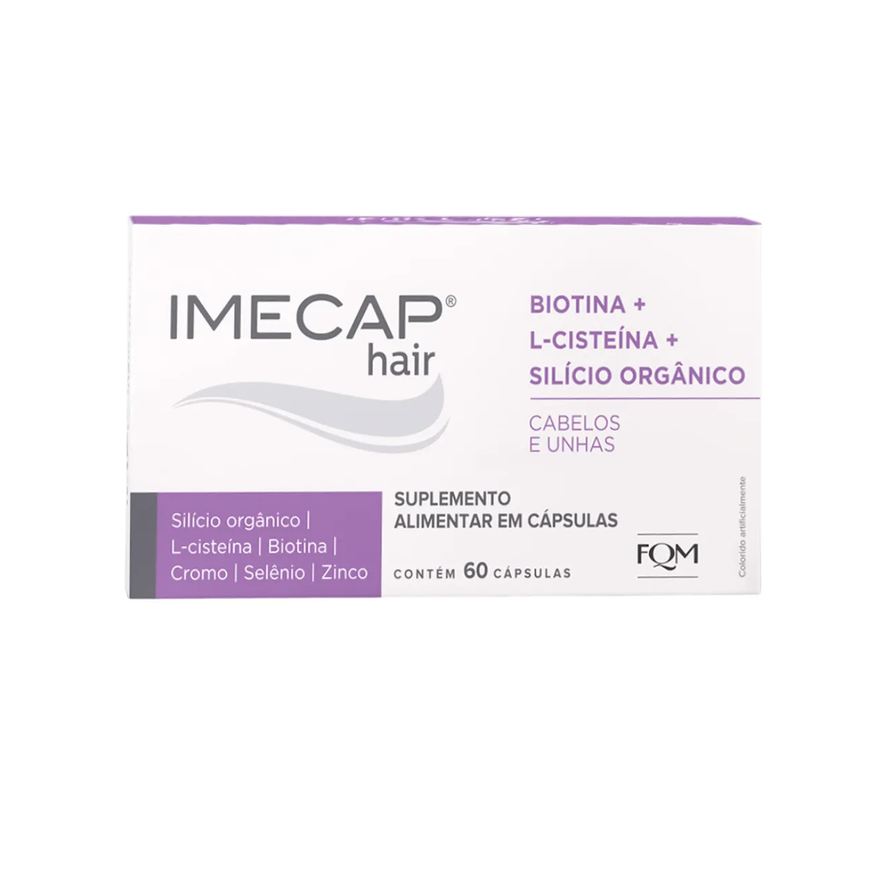 Alimentar Suplemento Imecap Hair Silício Orgânico 60 cápsulas