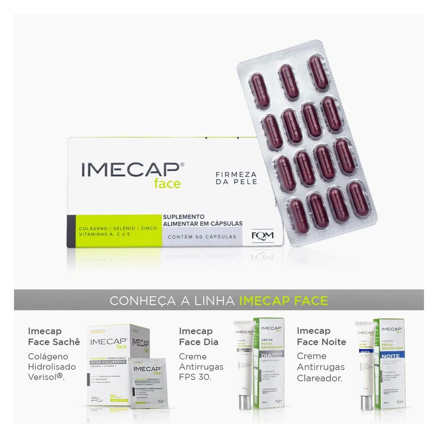 Alimentar Suplemento Imecap Face 60 cápsulas