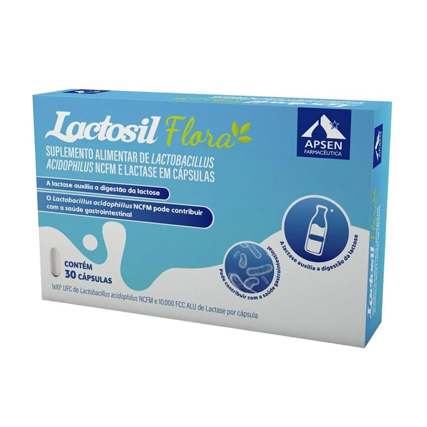 Apsen Suplemento Vitamina Lactosil Flora 30 Cápsulas