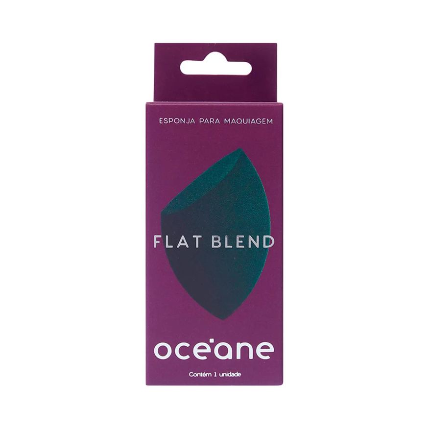 de Esponja Maquiagem Flat Blend Océane Verde 1 unidade