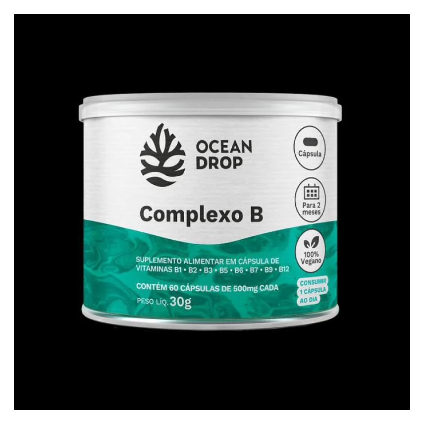 Ocean Drop Complexo B 500mg 60 cápsulas
