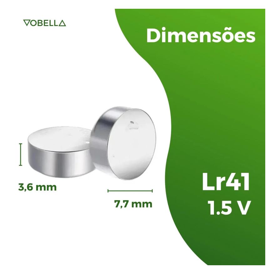 40 Kit Baterias Pilha Alcalina Lr41 1,5V Ag3 Relógio Elgin