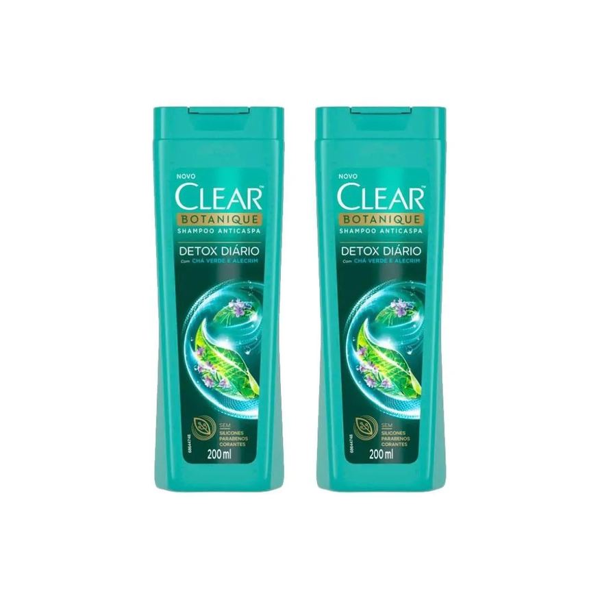 Clear Shampoo 200ml Detox Diario - Kit C / 2un