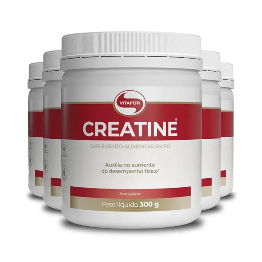 Vitafor Kit 5 Creatina Monohidratada Creatine 300g