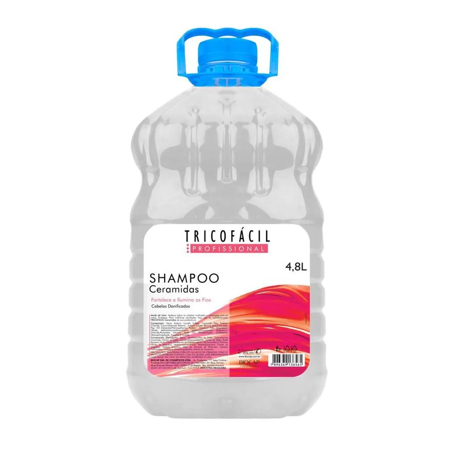 Tricofácil Shampoo Ceramidas 4,8 Litros Tricofacil
