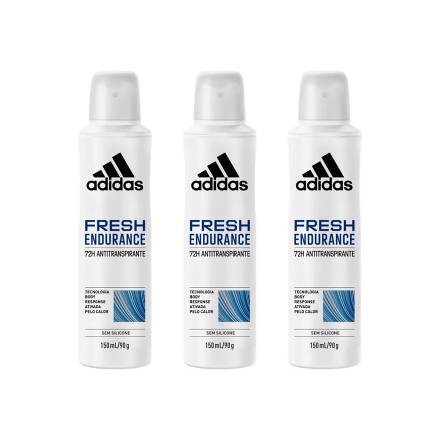Adidas Desodorante Aero 150ml Fem Fresh Endurance - 3un