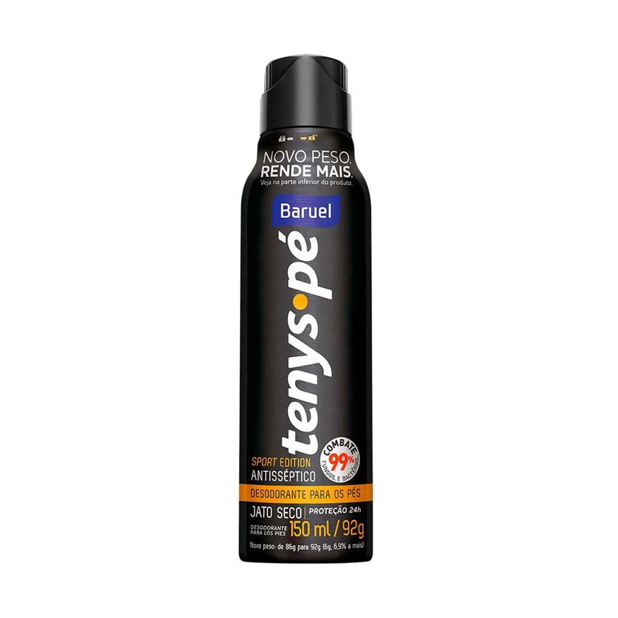 Pes Talco Tenys Pe Baruel Aerossol 150ml Seco Canf - Kit C / 2un