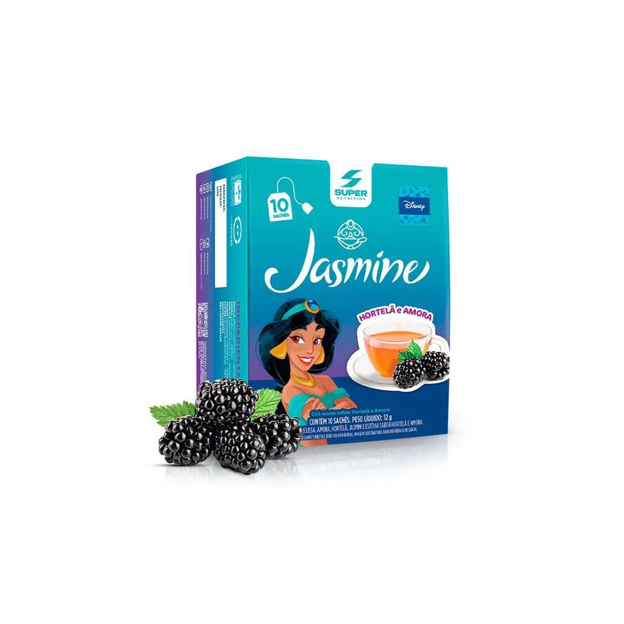Desincha Desinchá Disney Jasmine - Hortelã e Amora (10 Sachês)