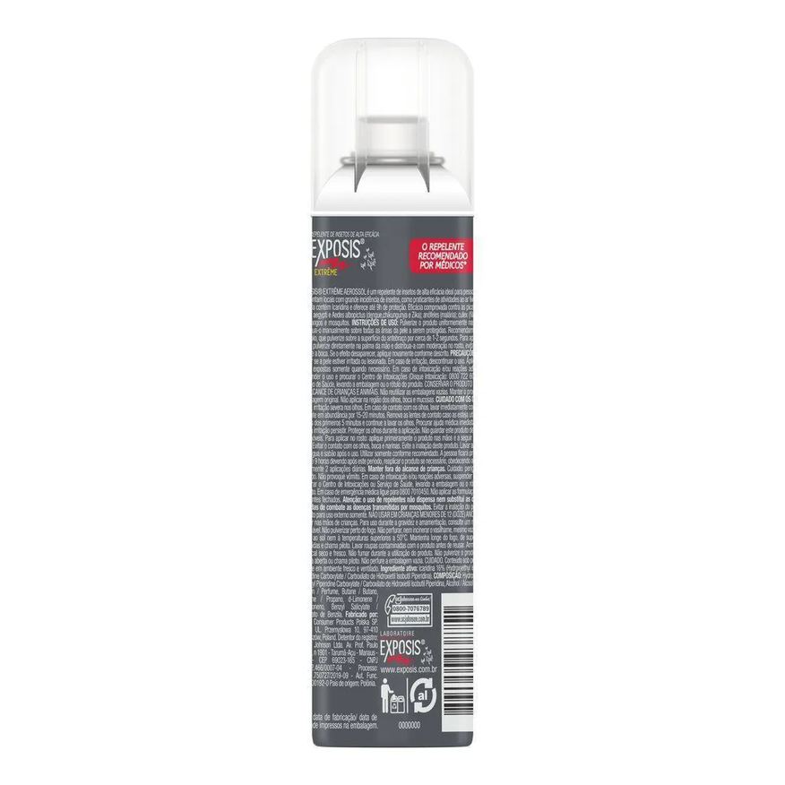 Kit 2 Repelente Aerossol Exposis Extrême 100ml