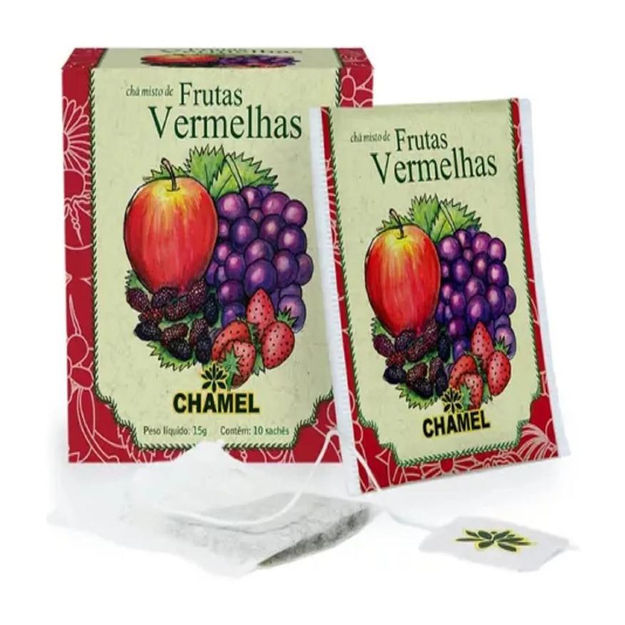 Chamel Chá Misto de Frutas Vermelhas com 10 Sachês