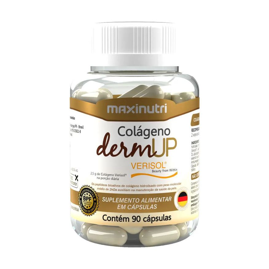 MAXINUTRI COLáGENO DERMUP VERISOL + VITAMINAS A-C-E E SELêNIO 90 Cápsulas