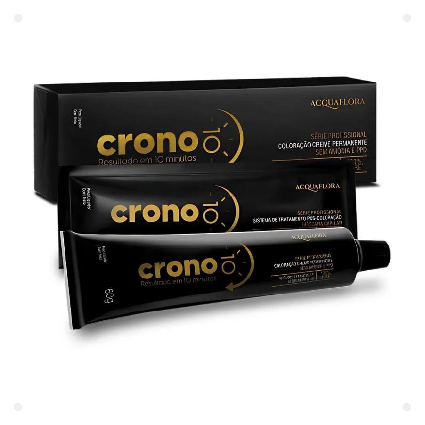 Acquaflora Coloração Creme Permanente Crono 10 Minutos 6.0 Louro Escuro 60g